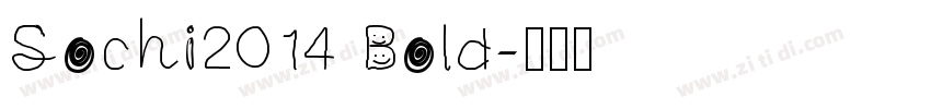 Sochi2014 Bold字体转换